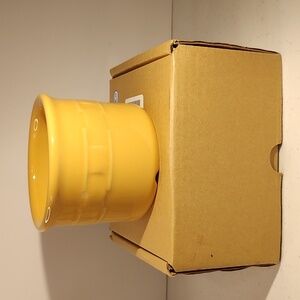 Longaberger Vitrified Pottery Small 1 Pint Crock in Butternut New In Box